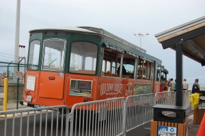 Trolley from the Navy Basedock  to Key West